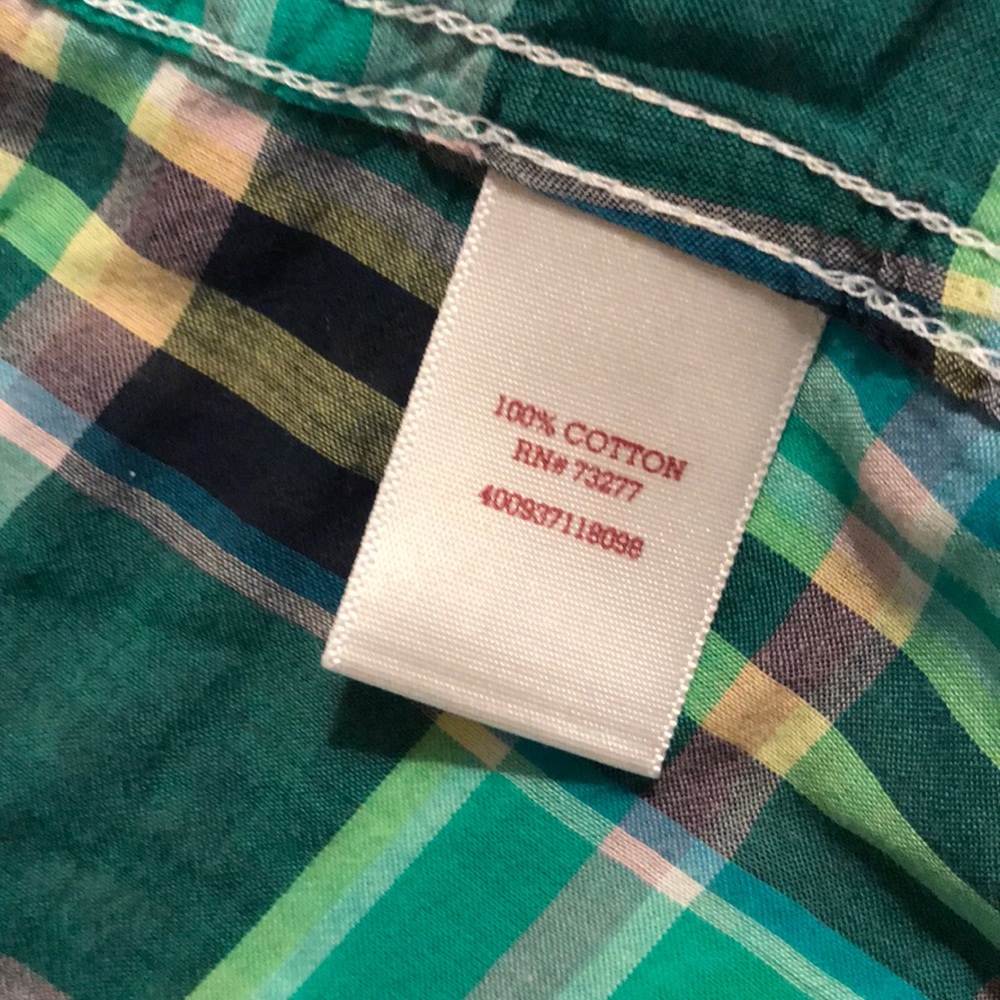 Plaid long sleeve size small